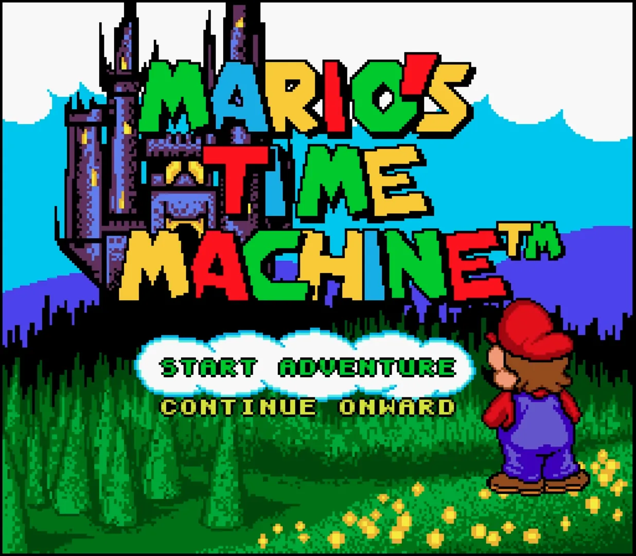 Mario's Time Machine Start Screen
