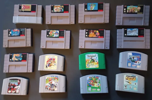 Part of the Nintendo Cartridge Collection of Christopher Shilts