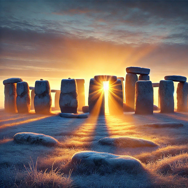 Stonehenge Winter Solstice by Chat GPT